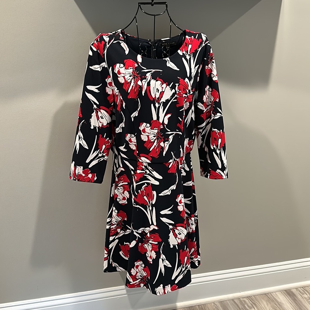 Banana Republic floral fit and flair dress